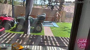 Stepmom Caught Skinny Dipping by Neighbor, I'm So Embarrassed!