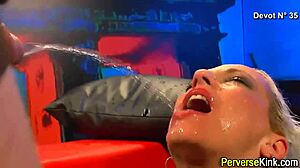 Urine Drinker Swallows Cum with Gusto