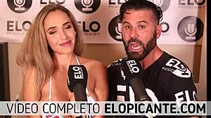 Elo podcast catches Briana Moon with paddle in spicy room, Russian style