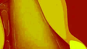 close up on wild pokemon banging action in animated style