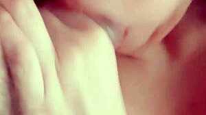A big tits homemade video of a European amateur sucking and fucking her boss
