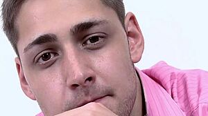 Double anal penetration during three-some homosexual sex