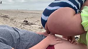 passers-by looked but she continued riding my big cock until i cum in public anal