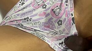 i rub my pretty latina pussy and cum on stepsister's vagina