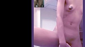 Skinny Model Squirts Hard in Shower Together!