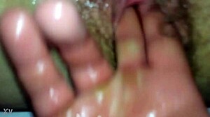 i'm the step mom letting my son play with my fat oiled pussy