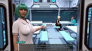 3D game with step sisters and big tits