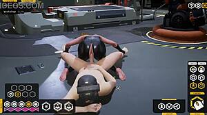 Beautiful Erika and Dreamer’s intense ass fucking in the Fallen Doll workshop