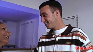 amateur teen brunette with big tits gets cumshot in usa sex tape