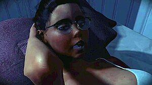 Busty Redhead Futa Gets Cock Sucked.