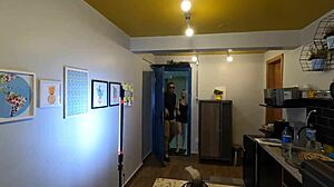 Blonde Slut Performs Anal Assfucking Behind Scenes