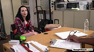 white hottie gets coochie drilled doggystyle