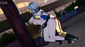 Arlecchino from Genshin Impact in Wild Doggystyle Hentai Motion Scene