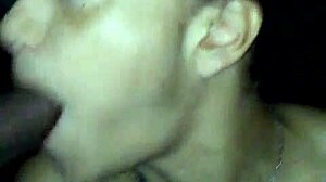 Big black cock lover gets messy with cum on face