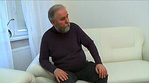 Young Russian hole pounded by old hard cock.