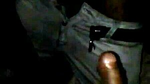 Big black cock lover gets messy with cum on face