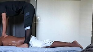 cute ass girl gets gay massage
