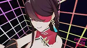 beidou unmasked bitch riding me hard  