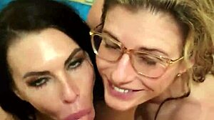 Bold babes get messy with cum swapping and facials