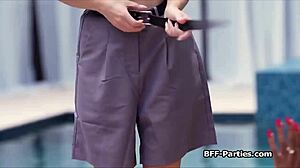 Can Bikini GFs Seduce Shy Dude into Foursome?