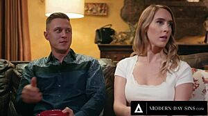 Horny wife gets drilled by best friend while hubby watches