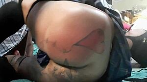 Obsessed with Anal Training, Gay Sissy Ryan743 Stretches in Blue Mini Skirt