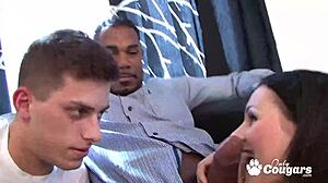 wow, lulu jung takes cock in asshole while hubby licks