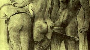 Classic vintage erotic illustrations bring old-school charm to life