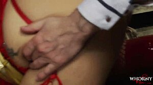 Whorny Films captures busty blonde in alley foursome