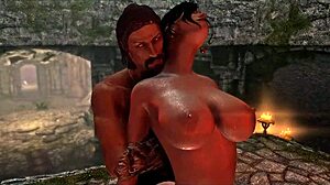 Adult animation featuring dragons and magic from the Skyrim universe