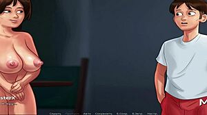 Mature Rides Huge Cock in Summertime Saga Uncensored