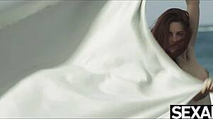 Specific Two Hot Redheads Enjoy Wild Lesbian Action On Beach