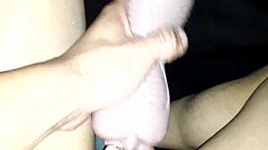 Breaking in My New Tight Toy Pussy