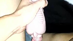 Breaking in My New Tight Toy Pussy