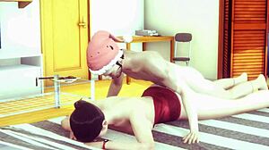 intense 3d animation couple sex with big tits