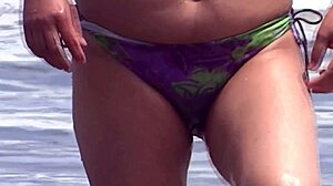 Beach babes get wild with amateur and cuckold action