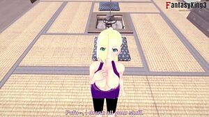 man, ino yamanaka giving naruto a wild titjob and banging!