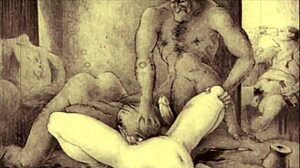 Classic vintage erotic illustrations bring old-school charm to life