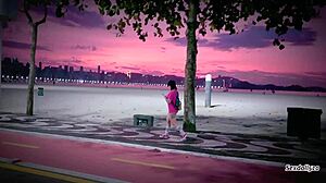 Devilish Babe Caught by Stranger for Intense Anal Pounding Session