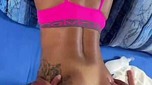 Treasure hunter scores homemade anal doggystyle in garage with tattooed Brazilian