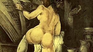 vintage erotic drawings blend retro charm with spicy twists