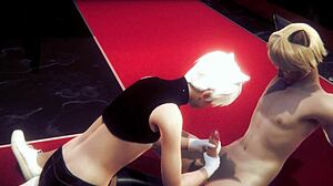 Yaoi Femboy Alan Gives Handjob and Blowjob in Uncensored Anime Game!