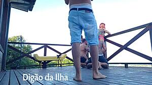 Outdoor fat ass fucking