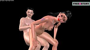 Indian Bhabhi Rides Japanese Cock in Animated Hentai