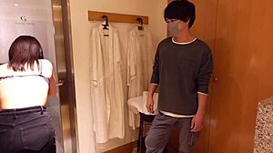 Valentine's Day got steamy with chocolate sex in the bathroom for us Japanese teens