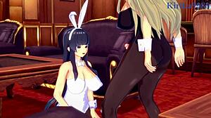 Intense Ikaruga and Katsuragi Futanari Action