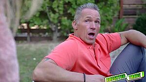 laney plows natalie knight's tight british pussy bent over