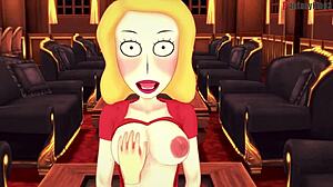 Charley Chase's Natural Tits Bounce During Doggystyle Fuck