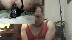 Using Two Thick Dildos On Two Cameras