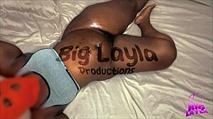 A black beauty gets her ass fucked in this chubby fuck scene